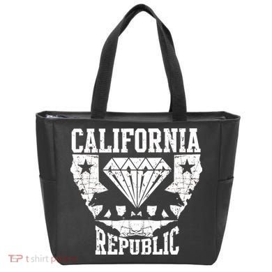 California Republic Diamond State Bear Tote Bag