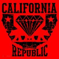 California Republic Diamond State Bear Santa Hat thumb 1