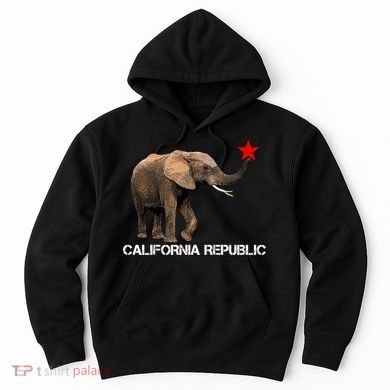 California Republic Elephant  Hoodie