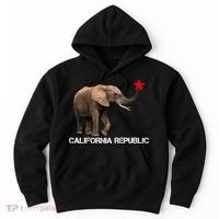 California Republic Elephant  Hoodie thumb 0