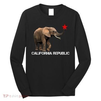 California Republic Elephant  Long Sleeve Shirt