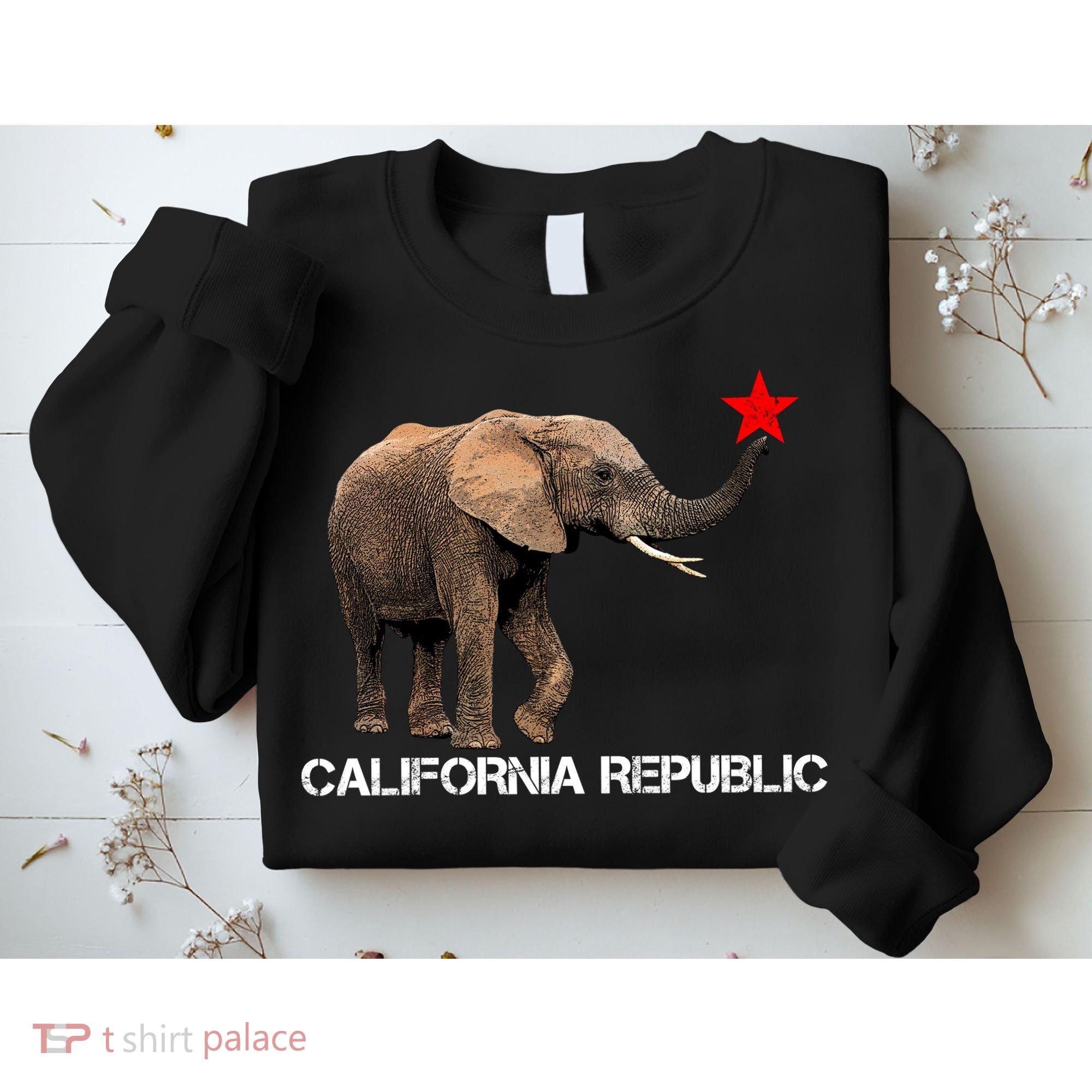 California Republic Elephant  Sweatshirt