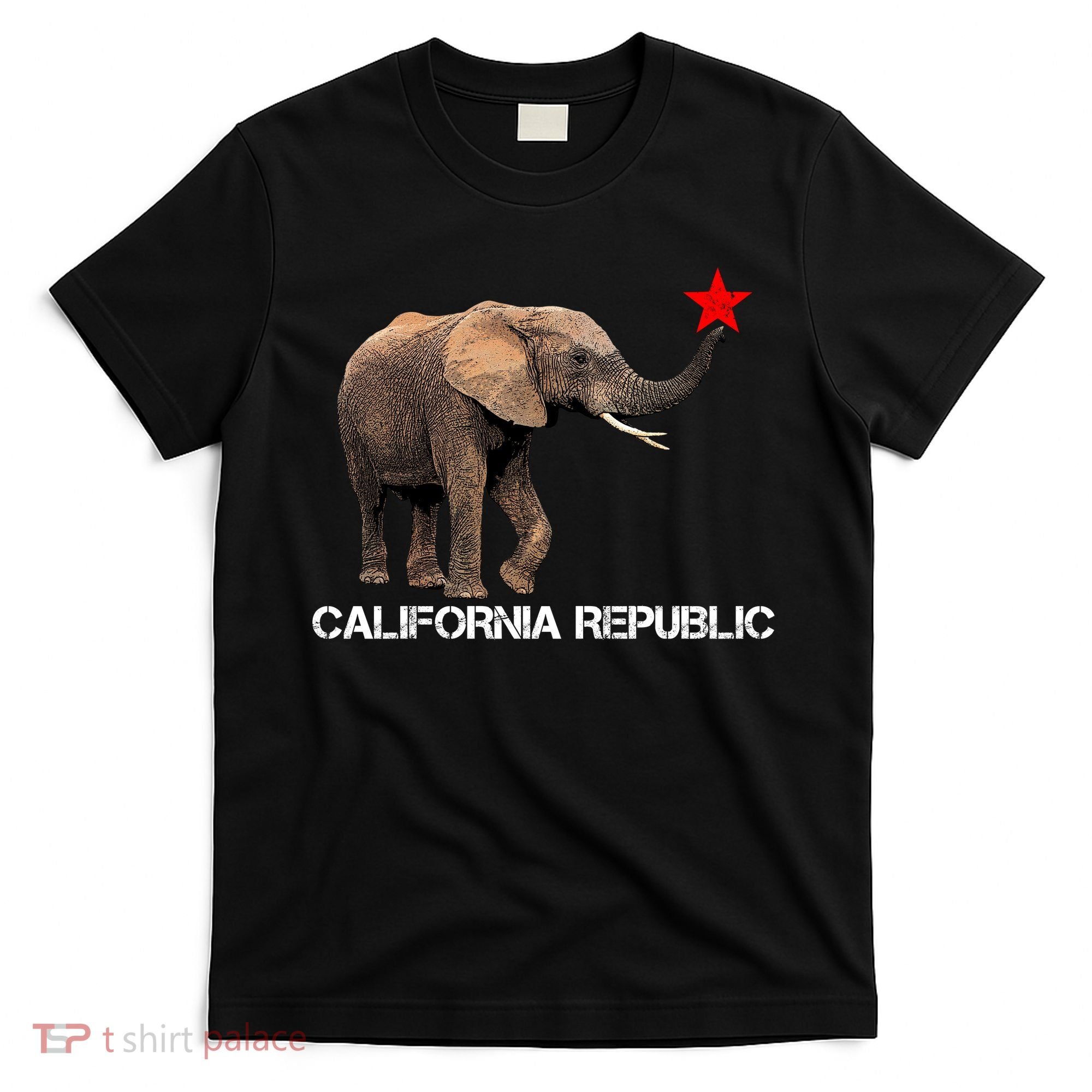 California Republic Elephant  T-Shirt