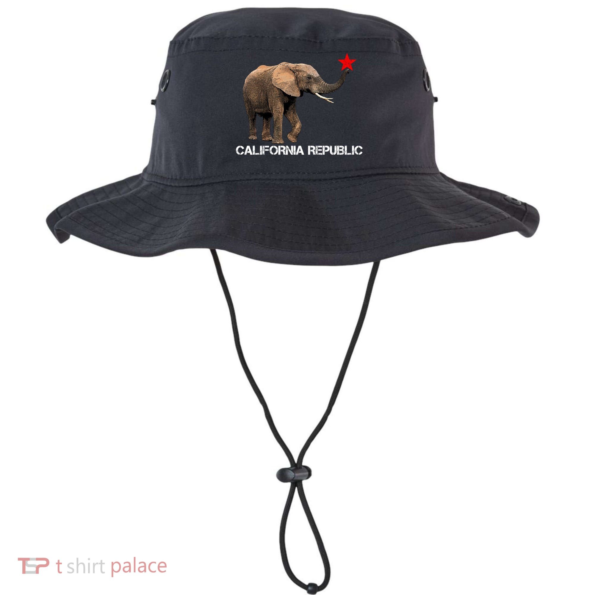 California Republic Elephant  Bucket Hat