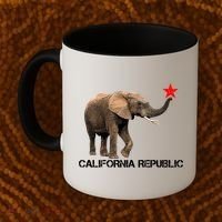 California Republic Elephant  Coffee Mug thumb 2