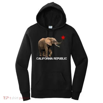 California Republic Elephant Women's Hoodie