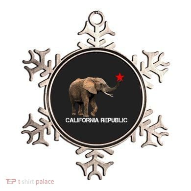 California Republic Elephant  Ornament