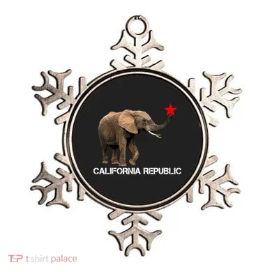 California Republic Elephant  Ornament