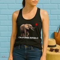 California Republic Elephant  Women's Tank Top thumb 2