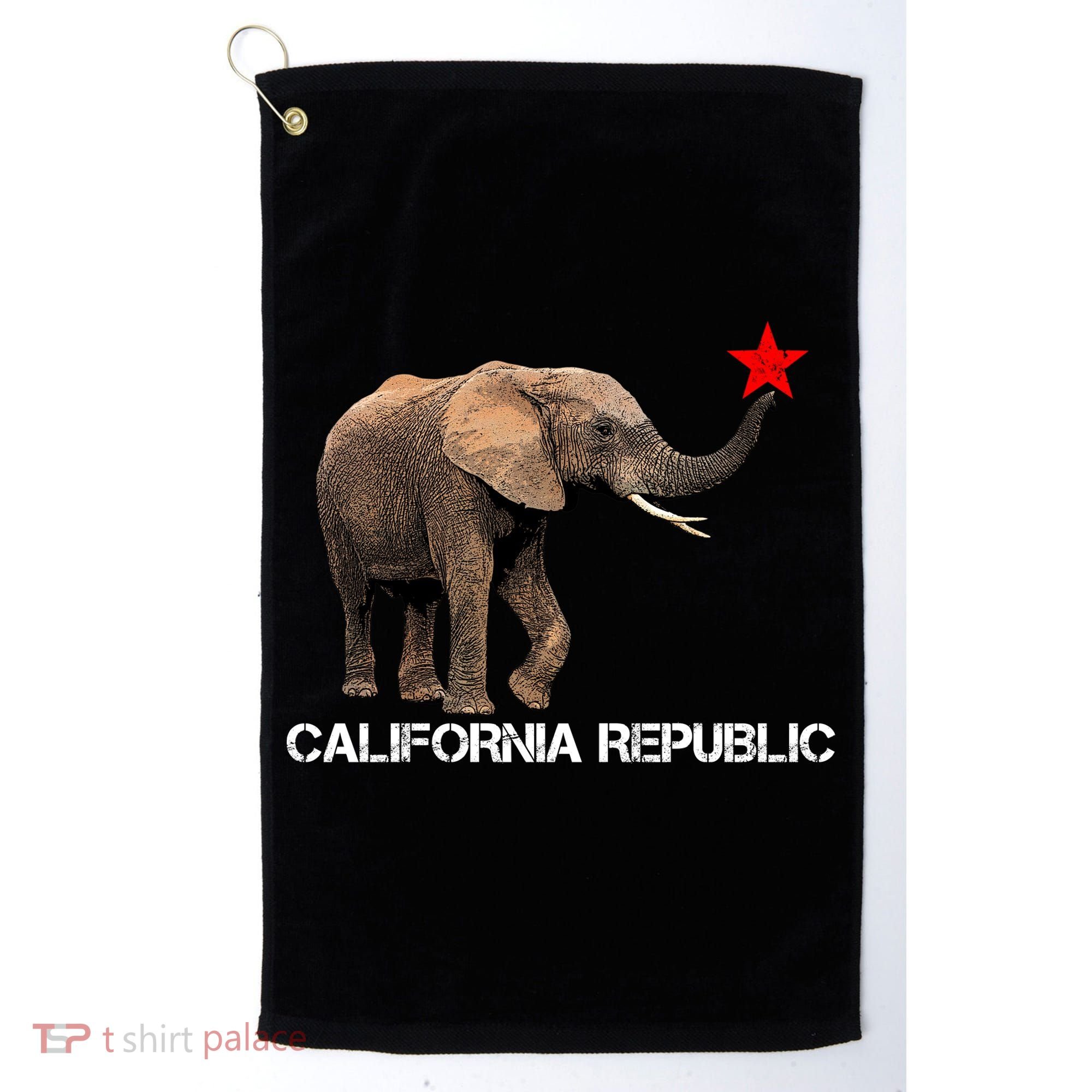 California Republic Elephant  Golf Towel