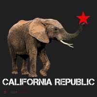 California Republic Elephant  Golf Towel thumb 3