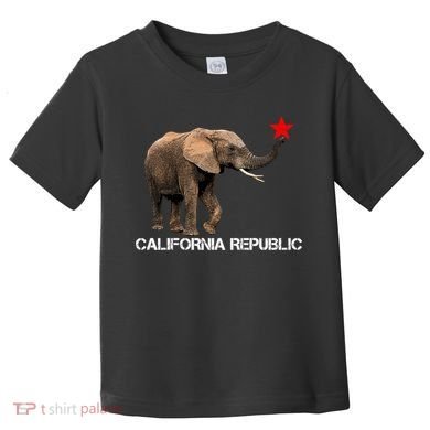 California Republic Elephant  Toddler T-Shirt