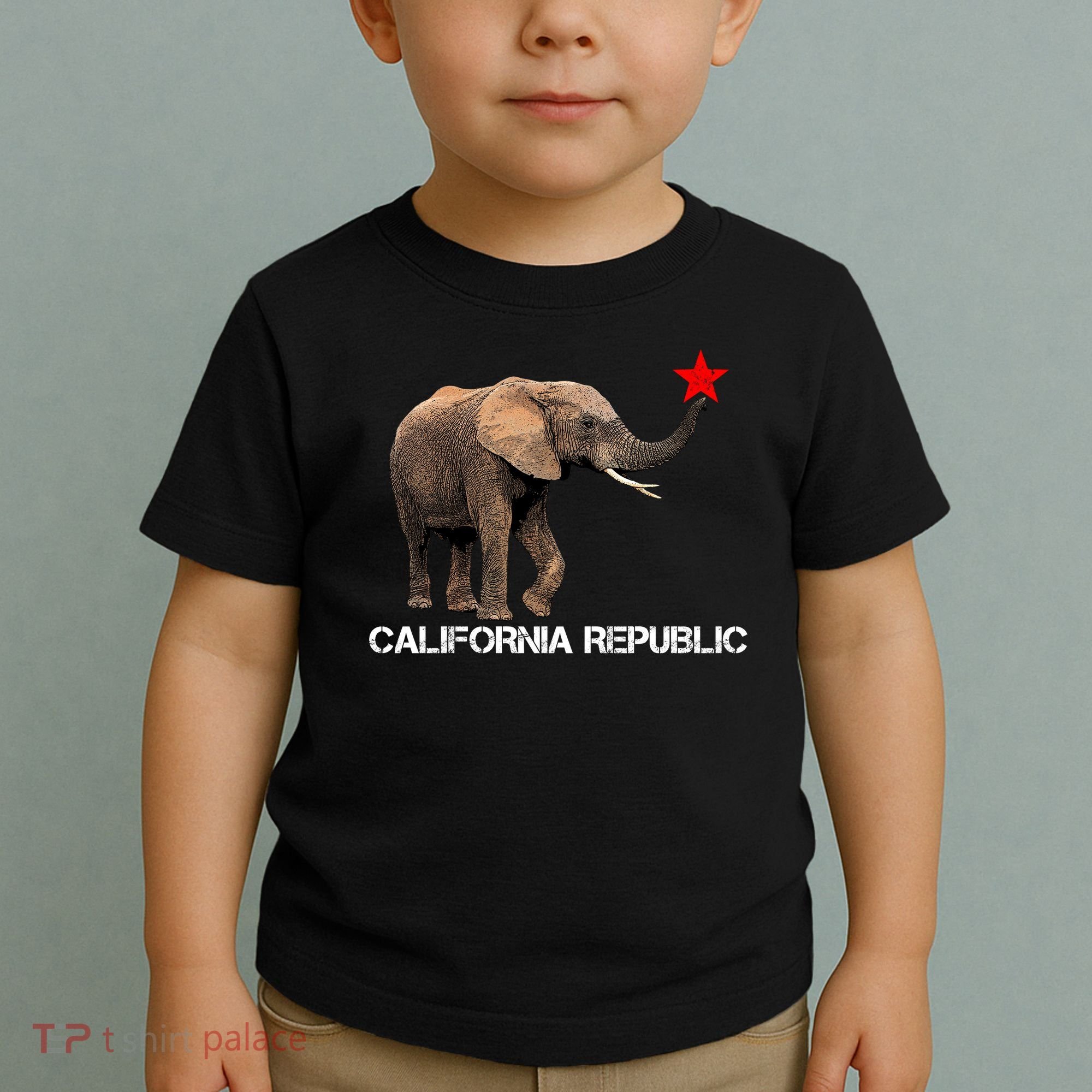 California Republic Elephant  Toddler T-Shirt
