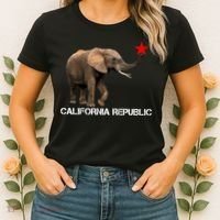 California Republic Elephant  Women's T-Shirt thumb 2