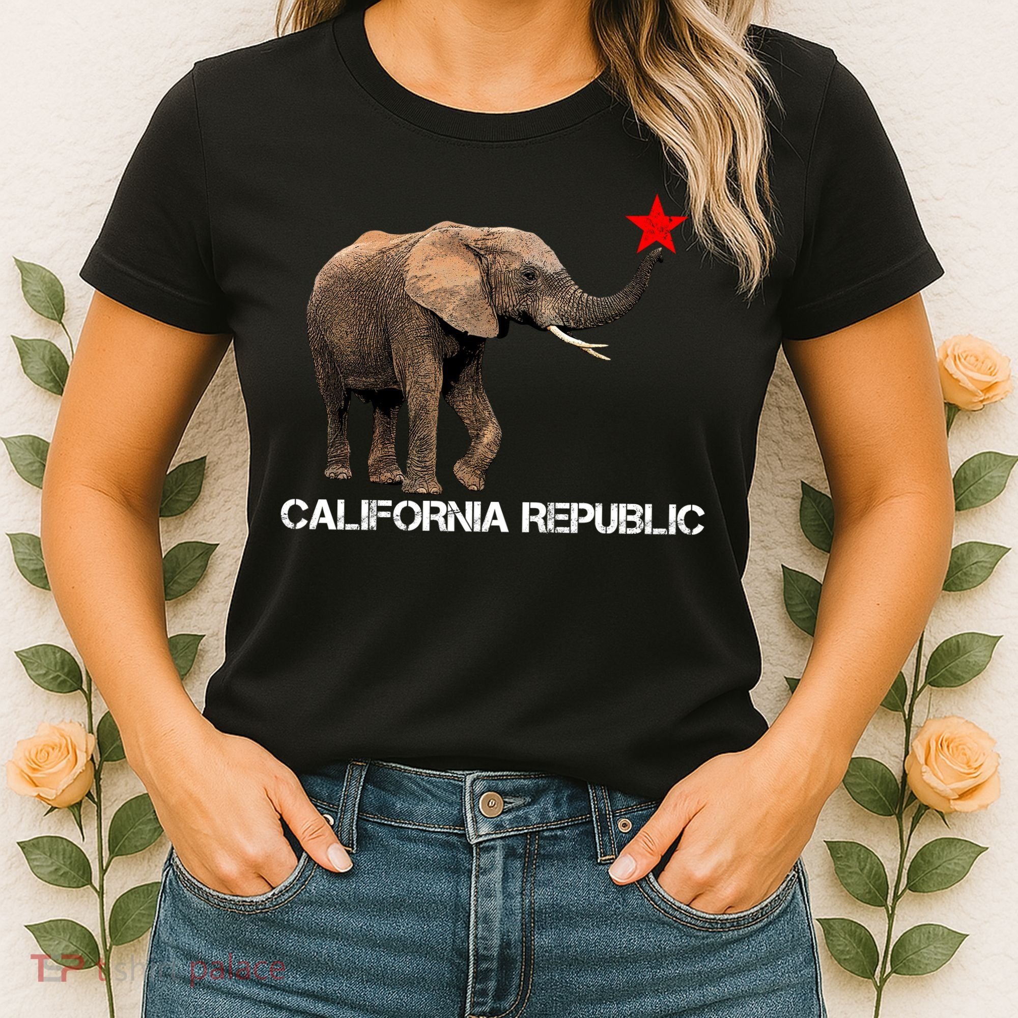 California Republic Elephant  Women's T-Shirt
