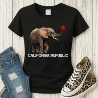 California Republic Elephant  Women's T-Shirt thumb 3