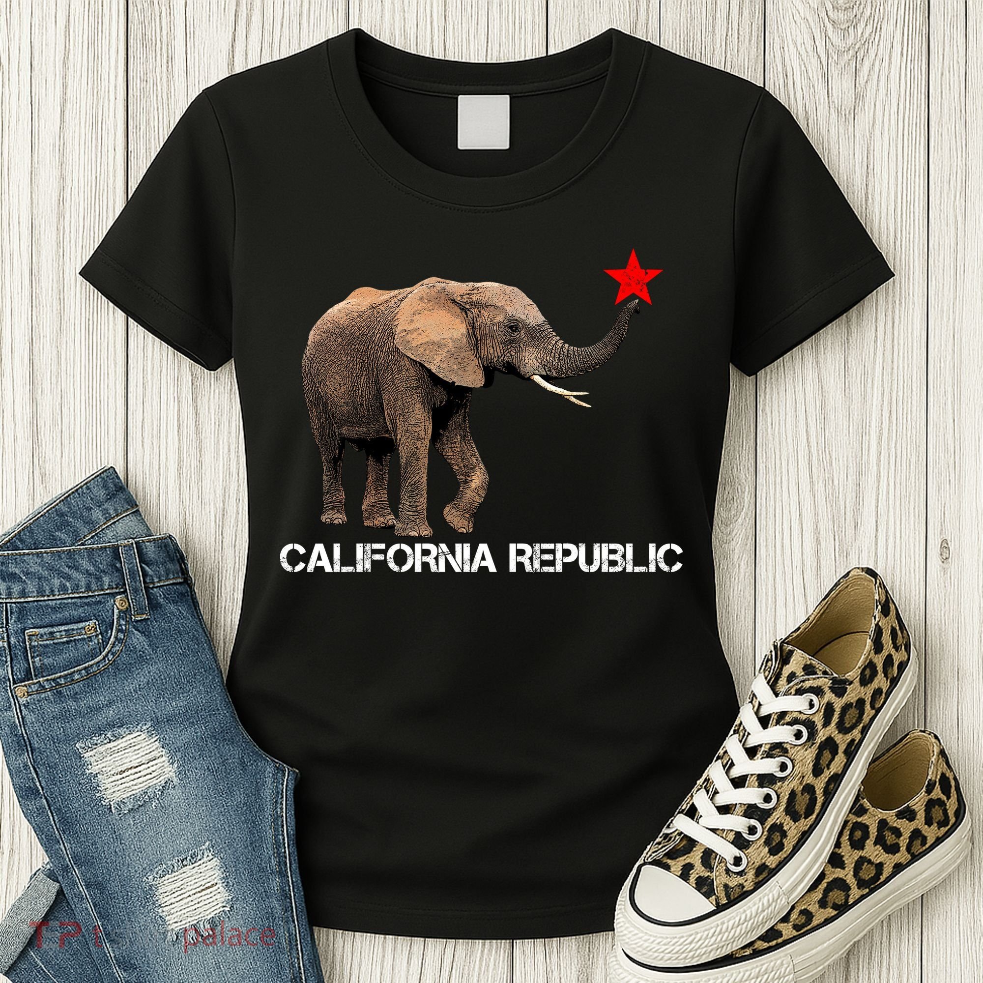 California Republic Elephant  Women's T-Shirt