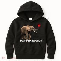 California Republic Elephant  Kids Hoodie thumb 0