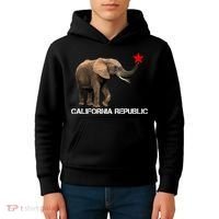 California Republic Elephant  Kids Hoodie thumb 4