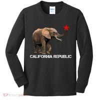 California Republic Elephant  Kids Long Sleeve Shirt thumb 0