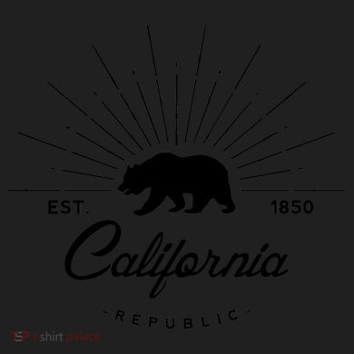 California Republic EST  Crop Fleece Hoodie