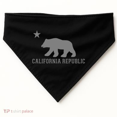 California Republic Grey Style USA-Made Doggie Bandana