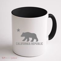 California Republic Grey Style Coffee Mug thumb 1