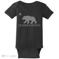 California Republic Grey Style Baby Bodysuit thumb 0