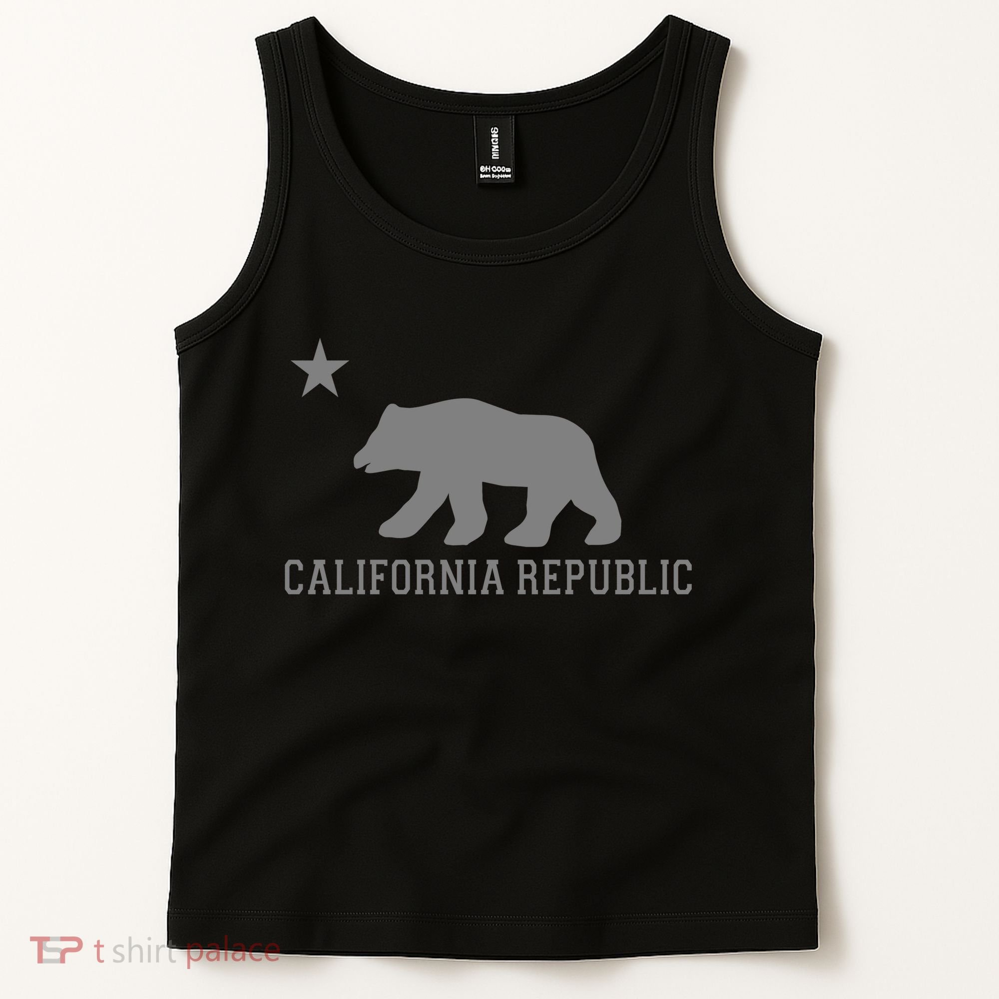 California Republic Grey Style Tank Top