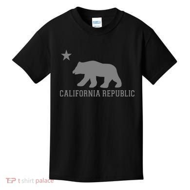 California Republic Grey Style Kids T-Shirt