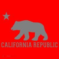 California Republic Grey Style Santa Hat thumb 1