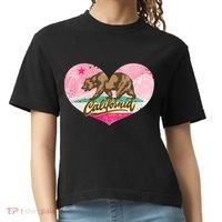 California Republic Heart Comfort Colors Boxy T-Shirt thumb 0