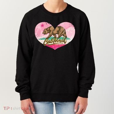 California Republic Heart Women's Sweatshirt