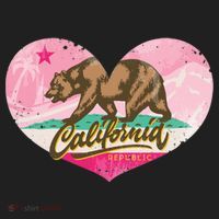 California Republic Heart Women's Sweatshirt thumb 2