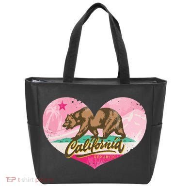 California Republic Heart Tote Bag
