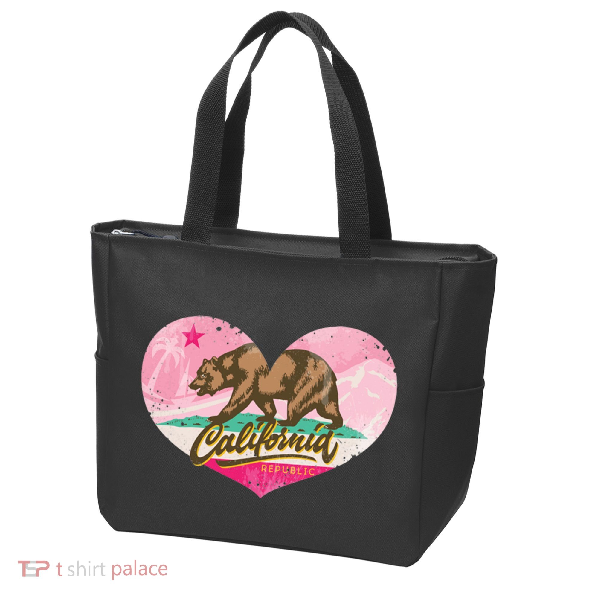 California Republic Heart Tote Bag