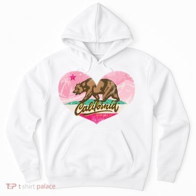 California Republic Heart Hoodie