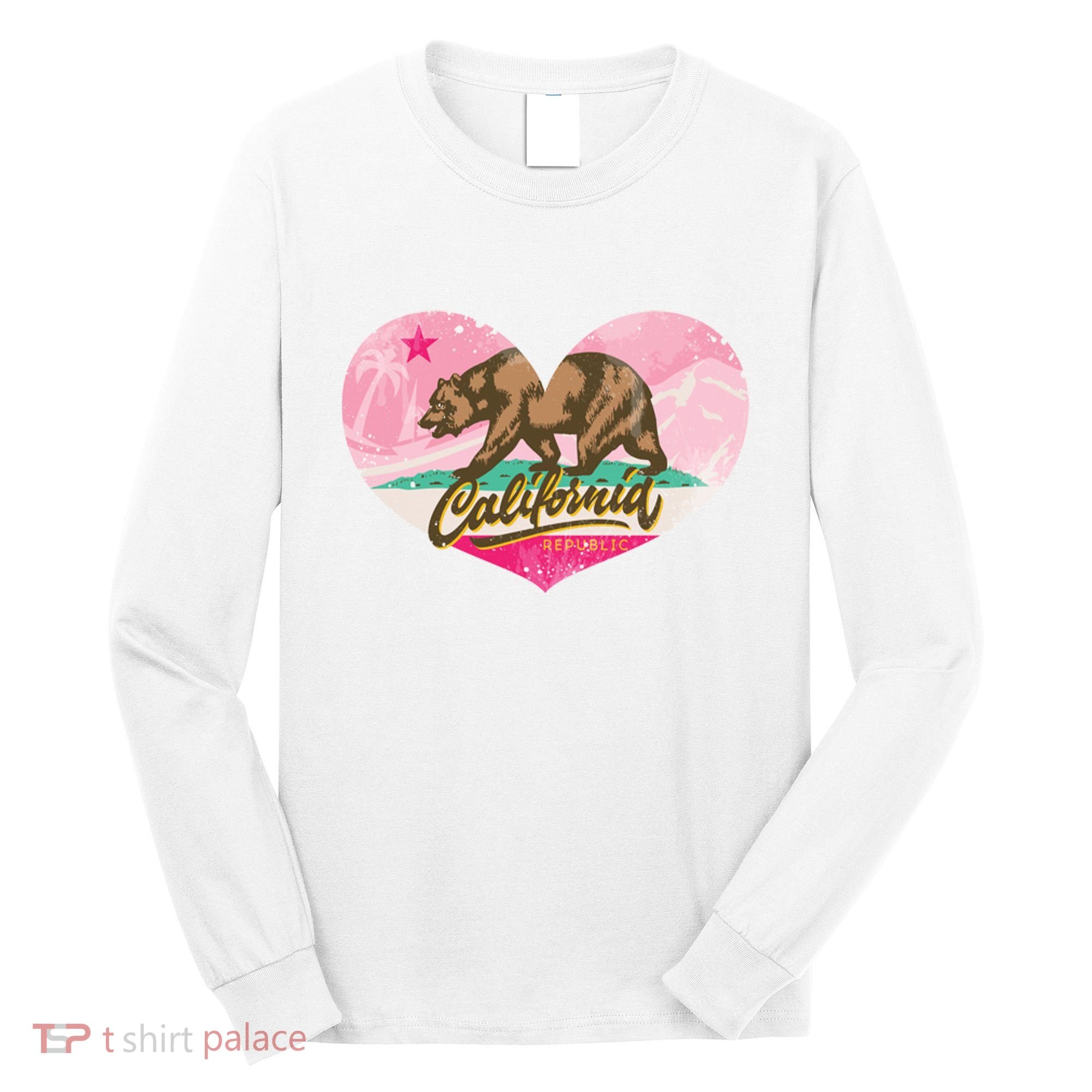 California Republic Heart Long Sleeve Shirt