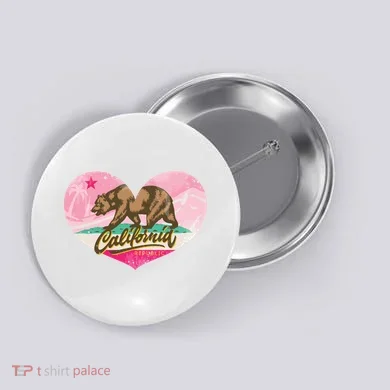 California Republic Heart Button