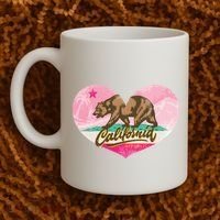 California Republic Heart Coffee Mug thumb 2
