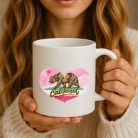 California Republic Heart Coffee Mug thumb 3