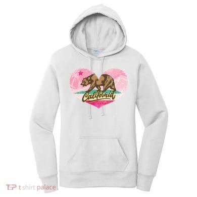 California Republic Heart Women's Hoodie