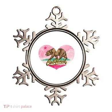 California Republic Heart Ornament