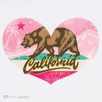 California Republic Heart Ornament thumb 1