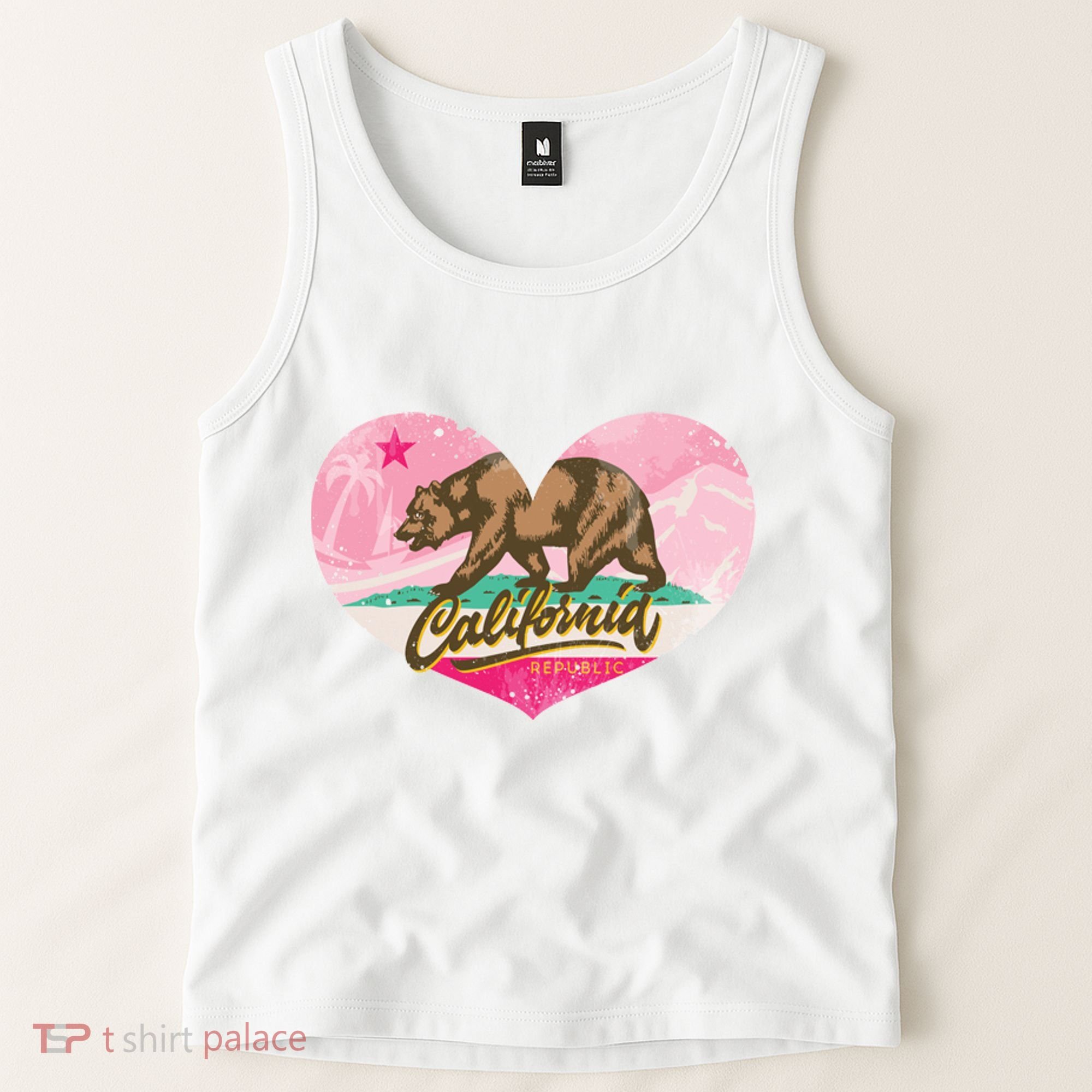 California Republic Heart Tank Top