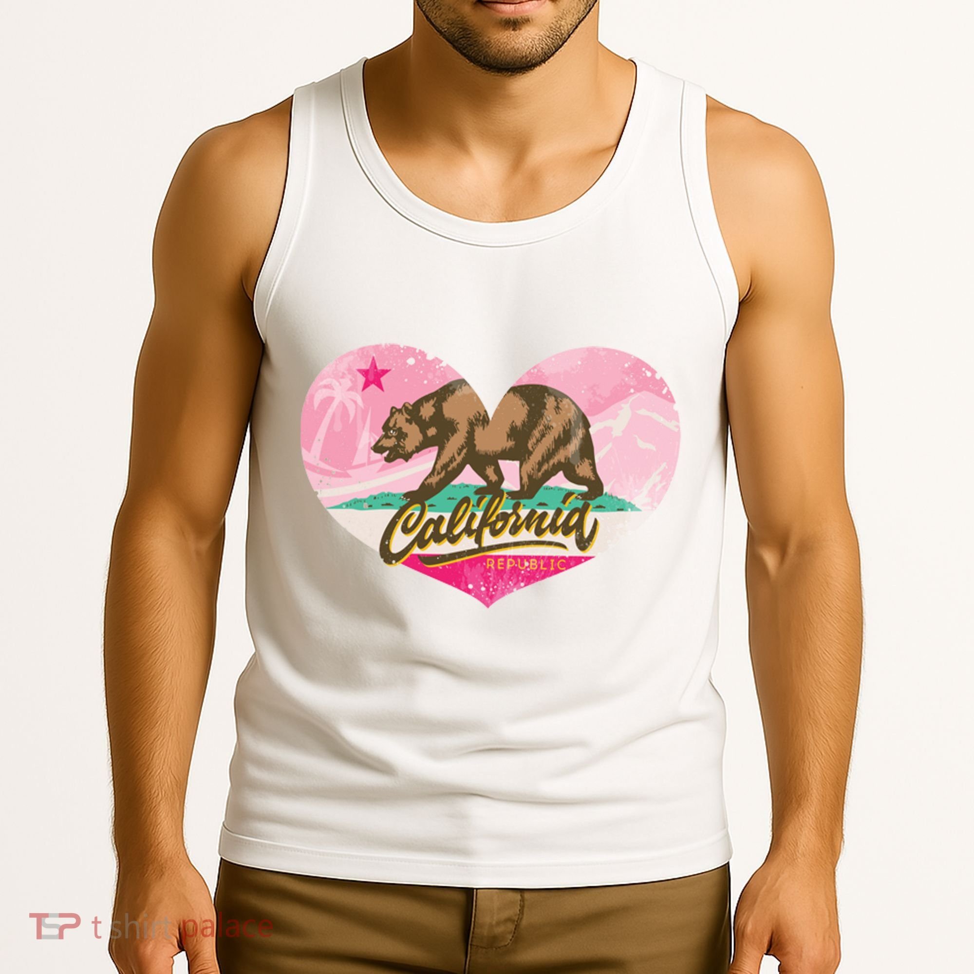 California Republic Heart Tank Top
