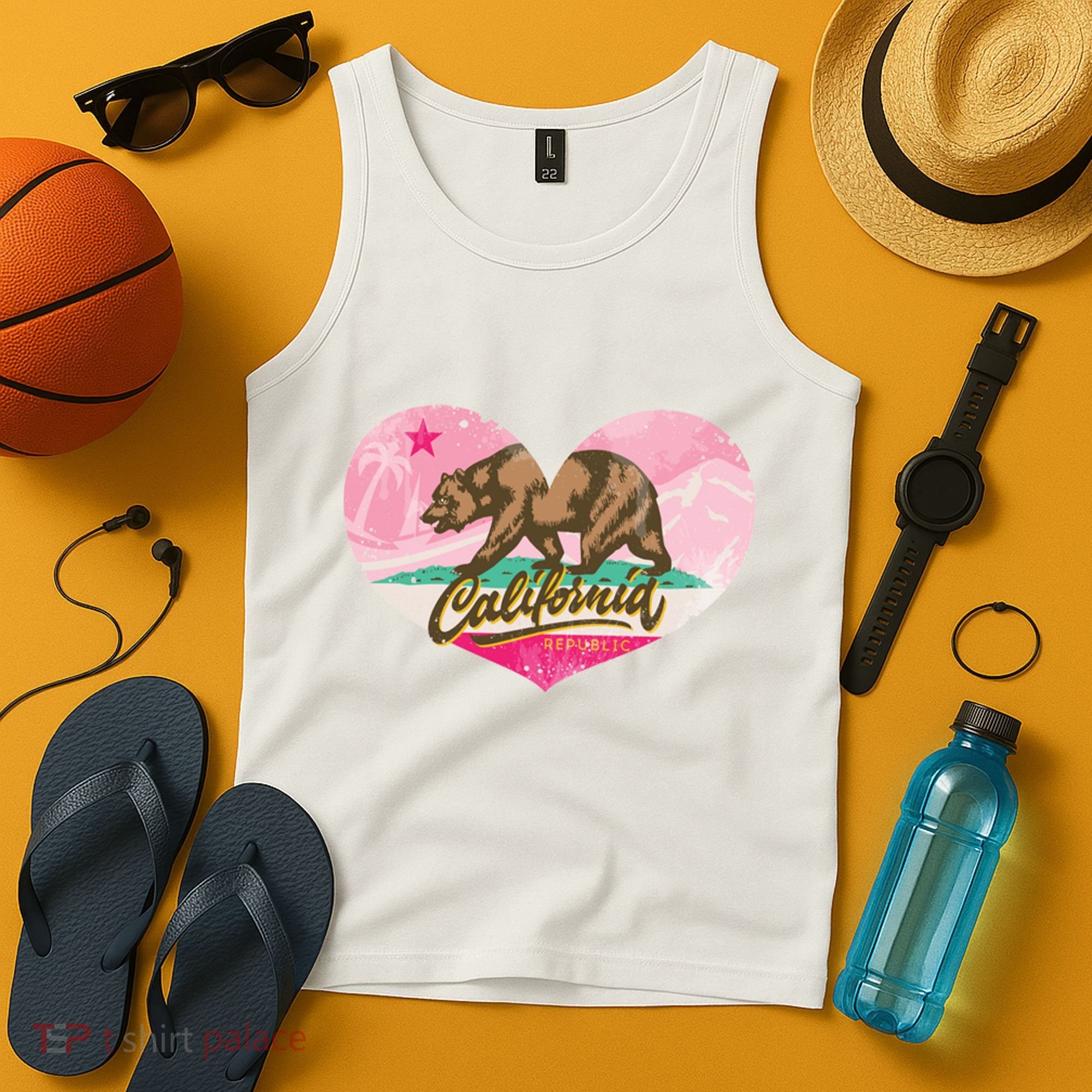 California Republic Heart Tank Top