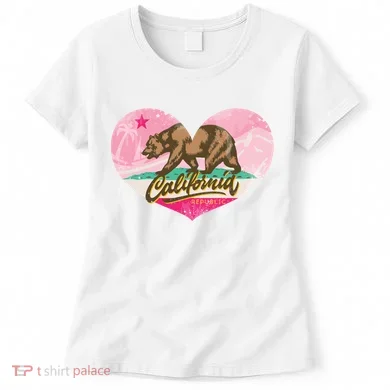 California Republic Heart Women's T-Shirt