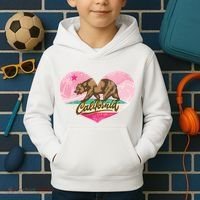 California Republic Heart Kids Hoodie thumb 2