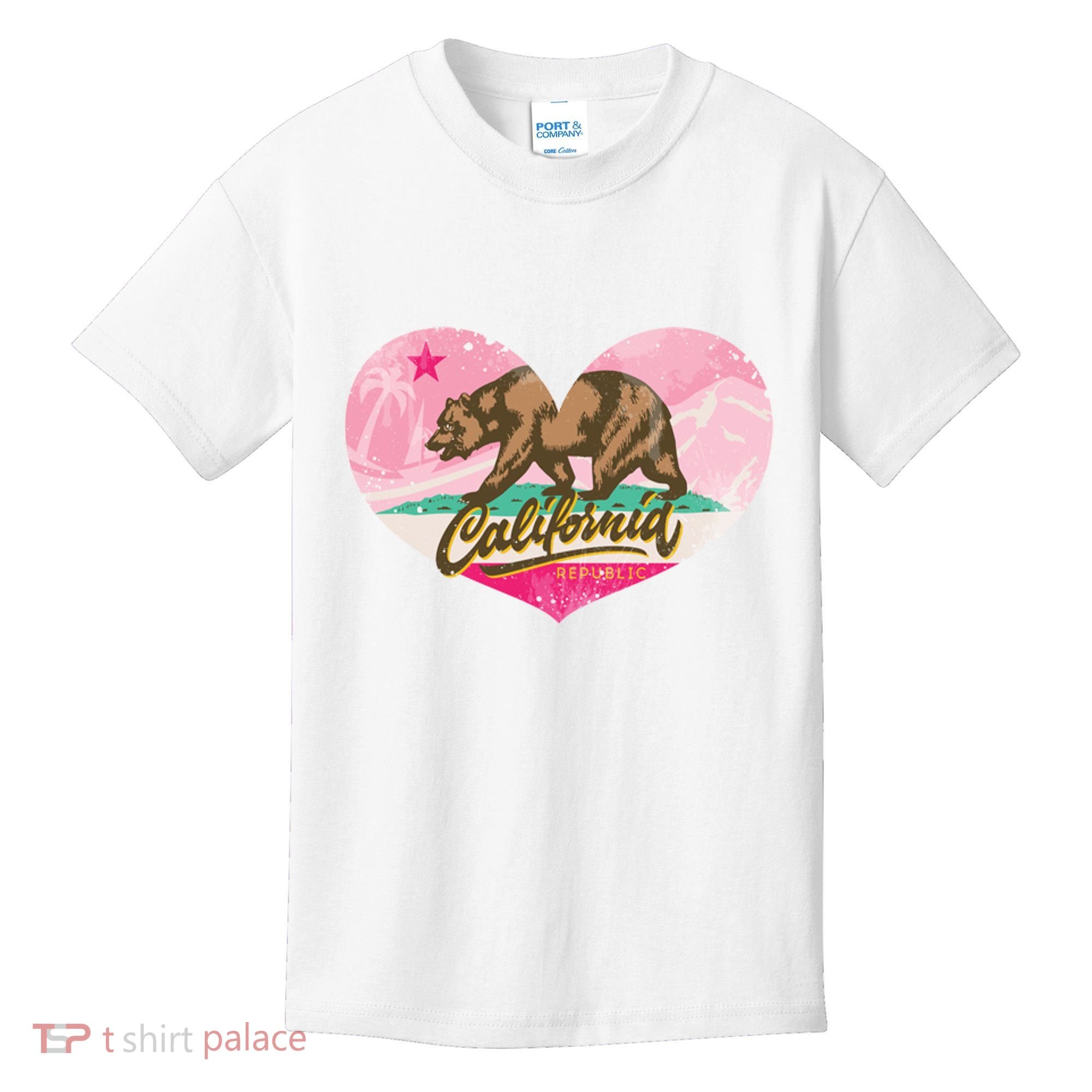 California Republic Heart Kids T-Shirt